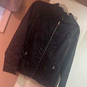 Baccini Black Leather Jacket